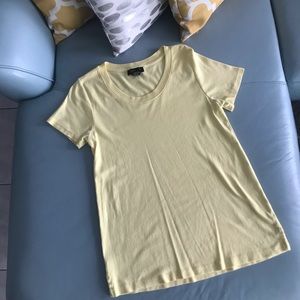 Yellow Scoop Neck Tee